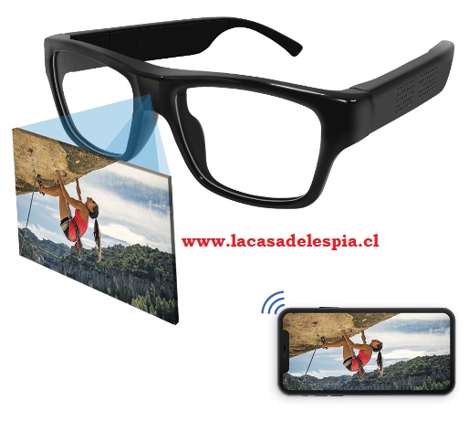 Gafas con cámara WiFi - Grabación espía Gafas de vídeo FULL HD +