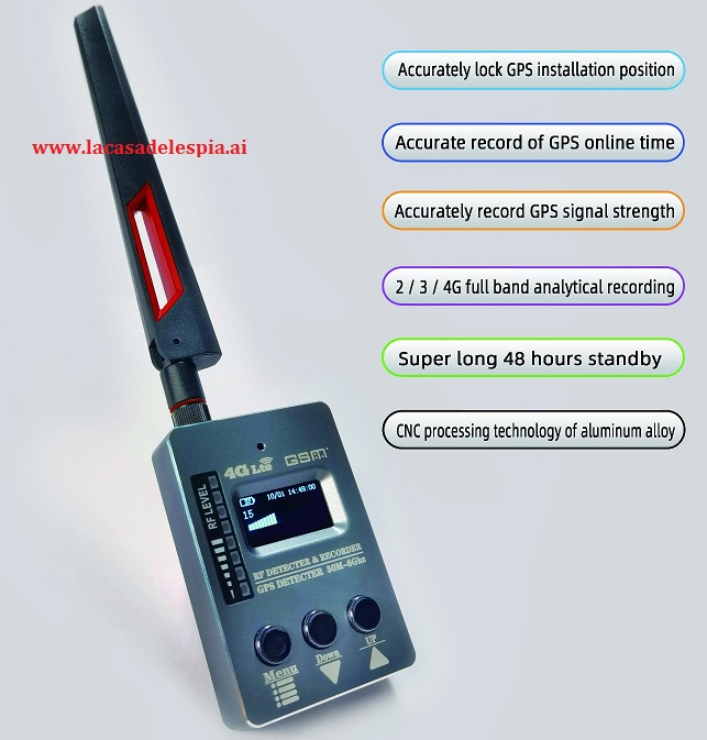 Detector y Rastreador de GPS Detector Micrófonos Detector Cámara Escondida  y Wifi GSM – Casa del Espía